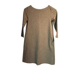 A new day size XS 3/4 Sleeve gray t-shirt dress with pockets Mini micro dress